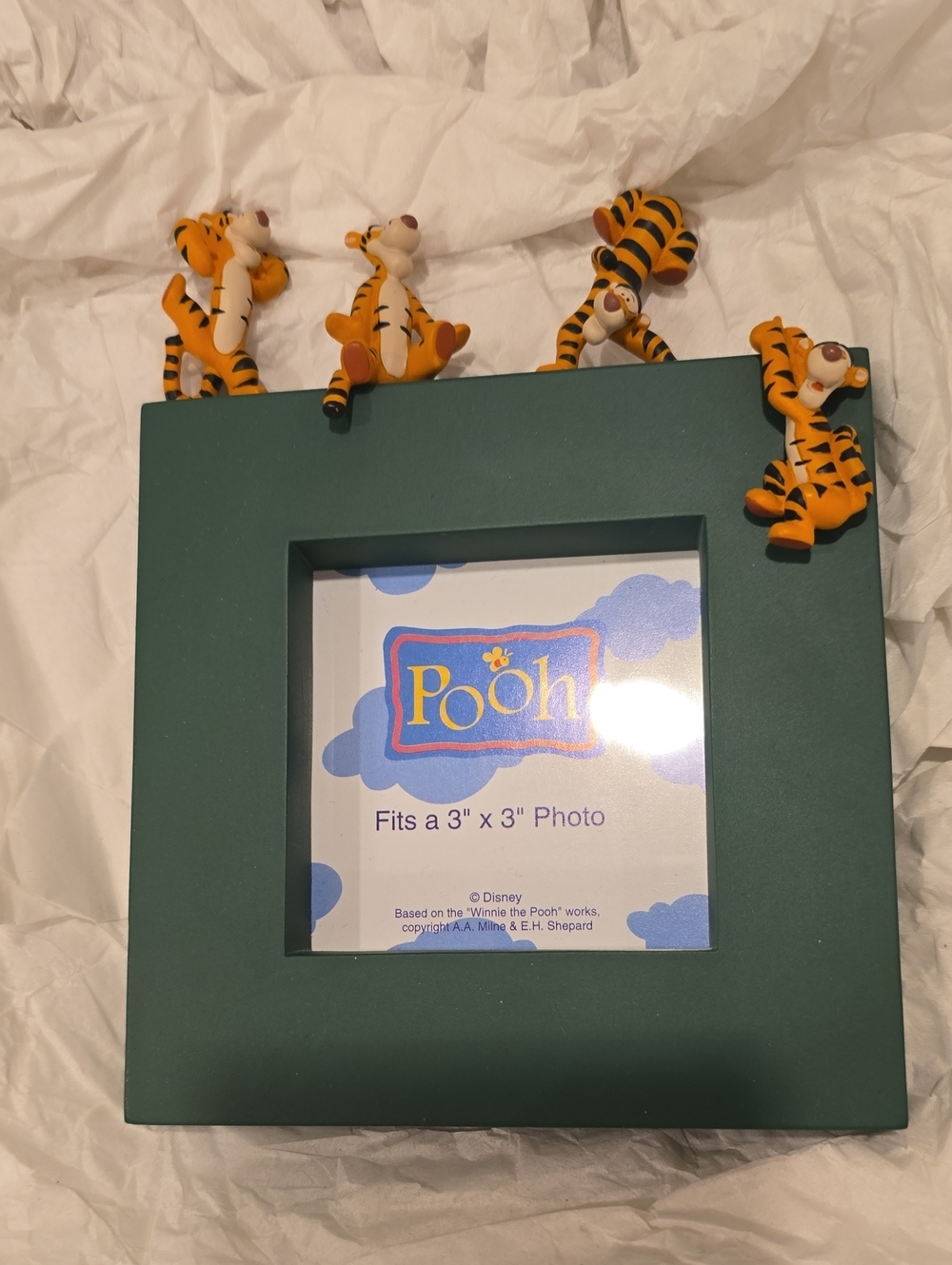 Disney Green Photo Frame with Tigger Figures